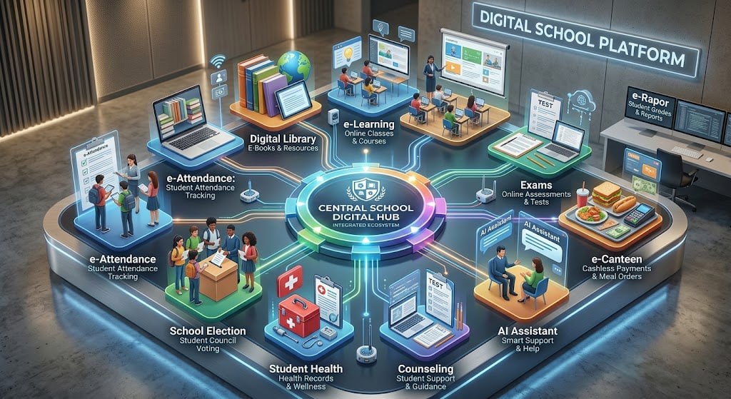 Ekosistem Aplikasi Digital SMPN 1 Ringinrejo