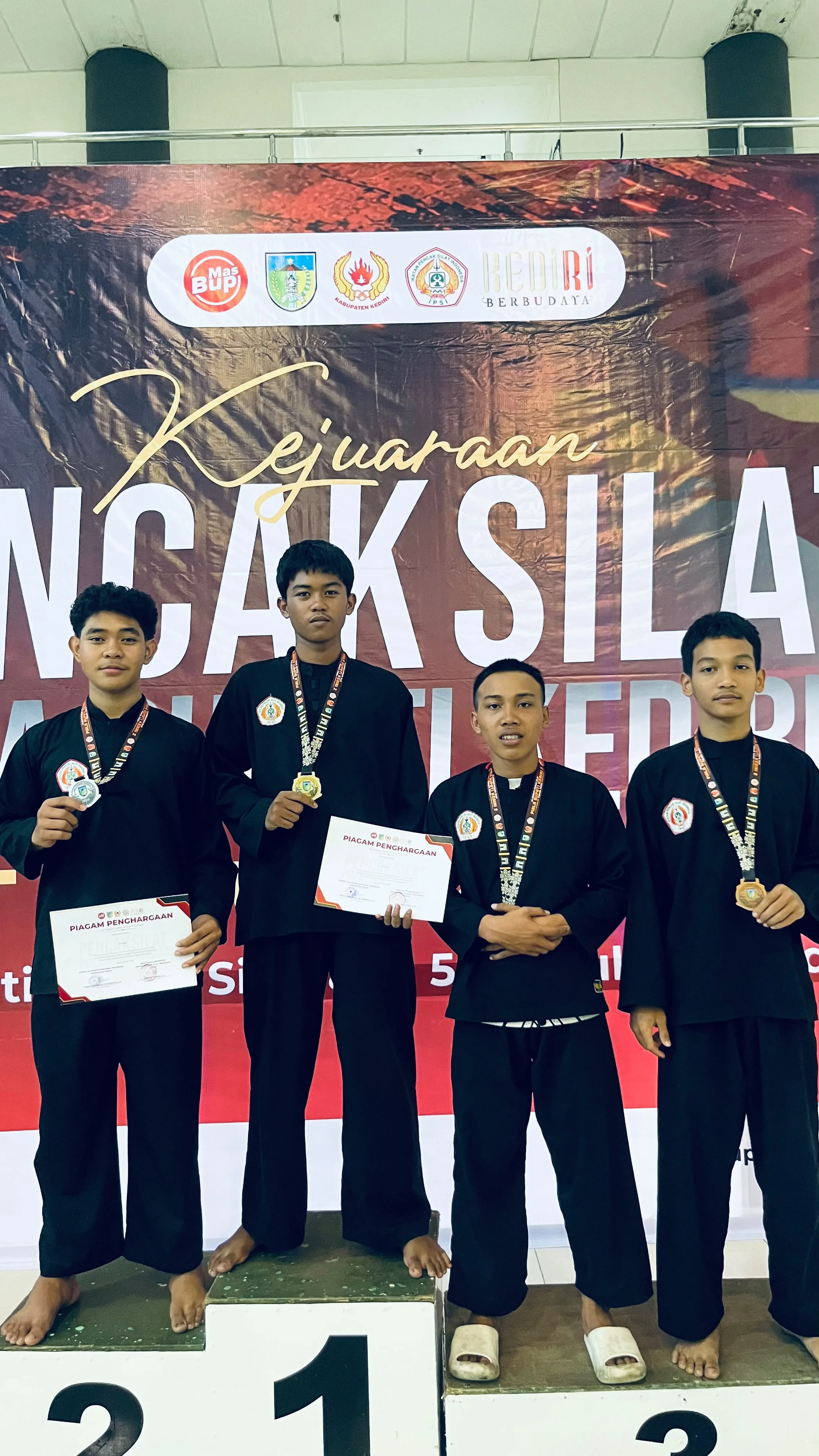 Juara 1 Kejuaraan Pencak Silat PORSIGAL Piala Bupati Kediri 2026