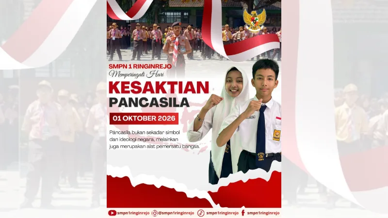 SMPN 1 Ringinrejo Peringati Hari Kesaktian Pancasila 1 Oktober 2026