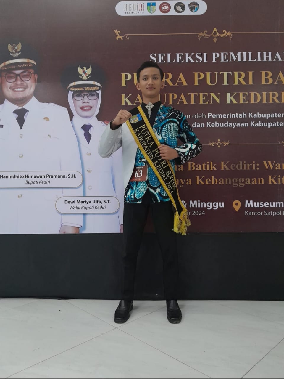SMPN 1 Ringinrejo Raih Tempat  di 10 Besar Ajang Seleksi Pemilihan Putra Putri Batik Kabupaten Kediri 2024