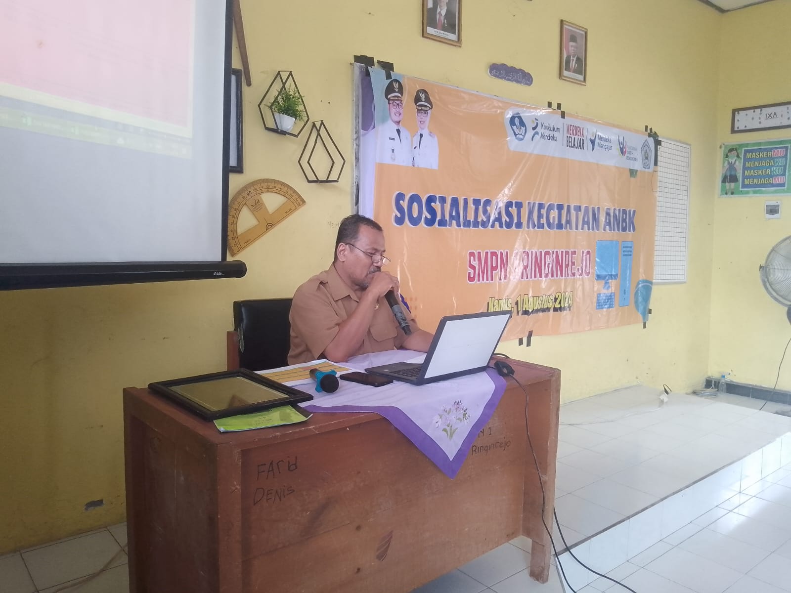 Sosialisasi Kegiatan ANBK SMPN 1 Ringinrejo