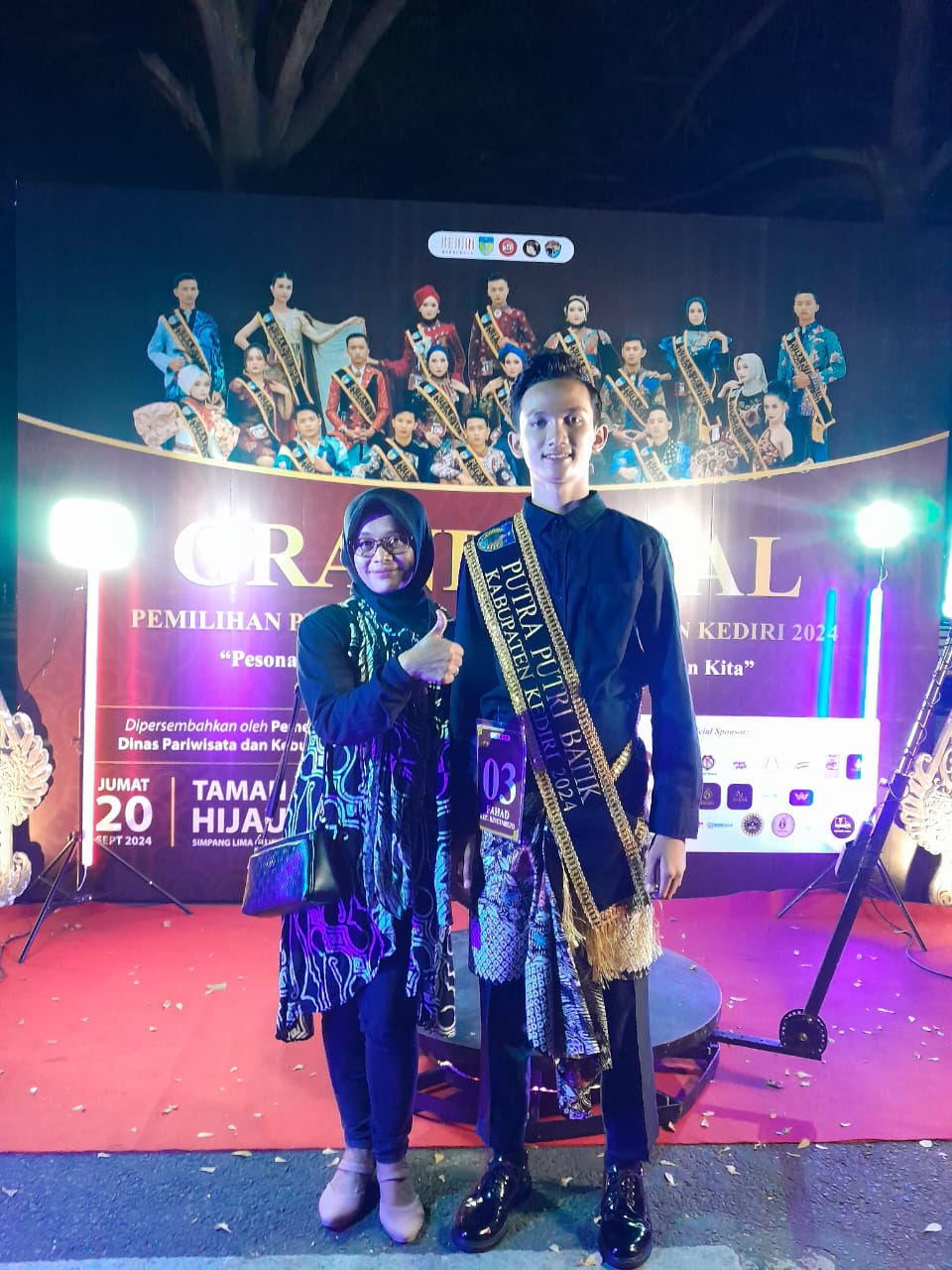 Fahad Alzam Zami Raih TOP 5 di Ajang Putra Batik Kabupaten Kediri 2024