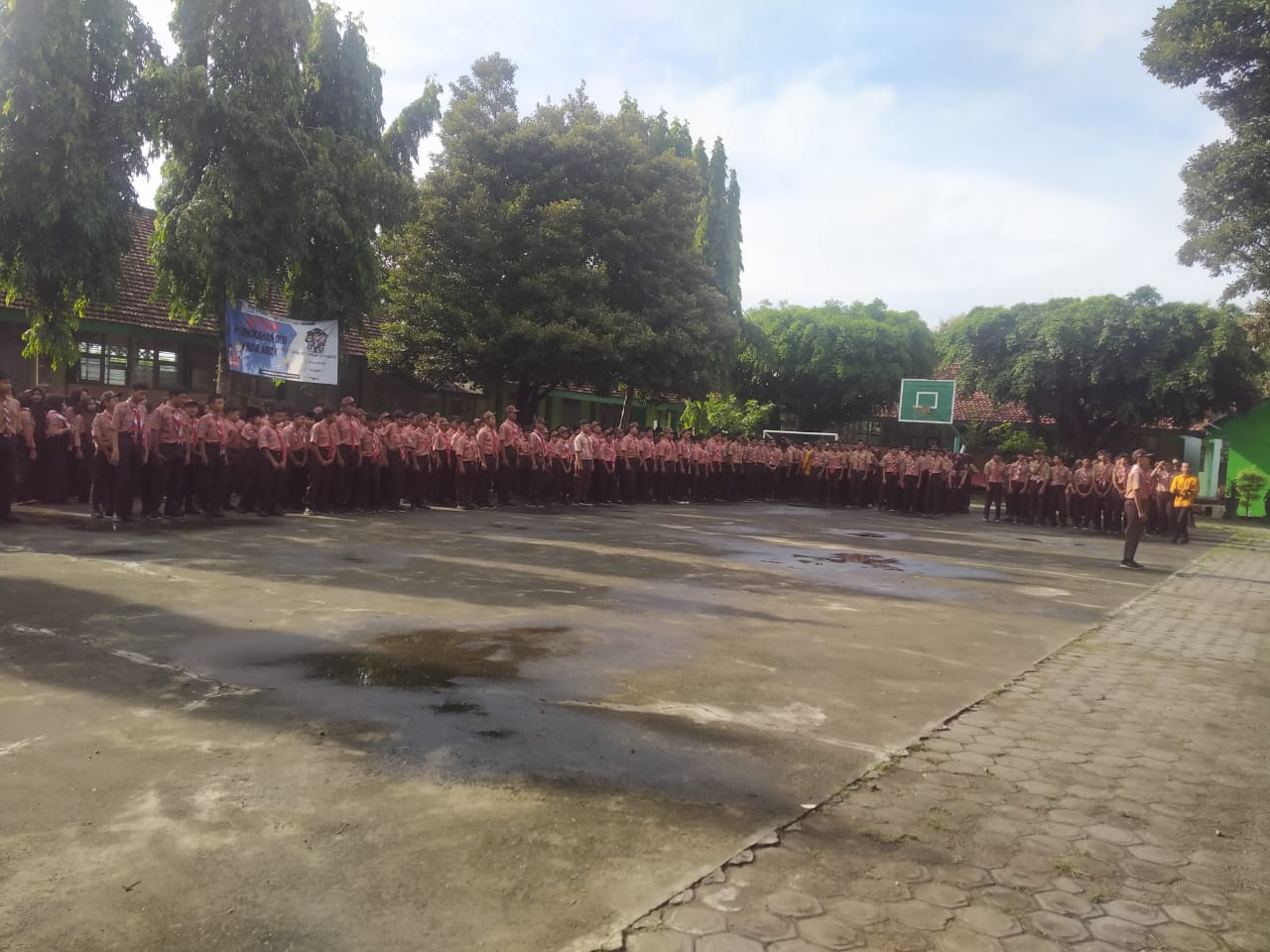SMPN 1 Ringinrejo gelar Apel Ikrar Pelajar Kab Kediri