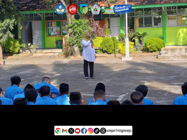 Halal Bihalal bersama peserta didik SMPN 1 Ringinrejo