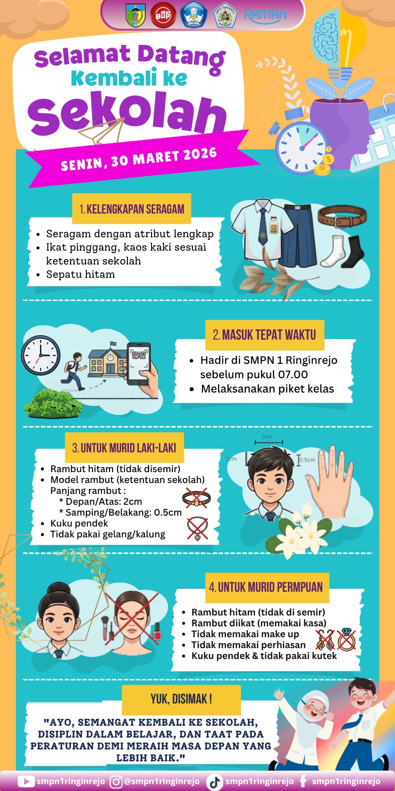 Selamat Datang Kembali di Sekolah! Saatnya Menyambut Semangat Baru dan Meraih Prestasi